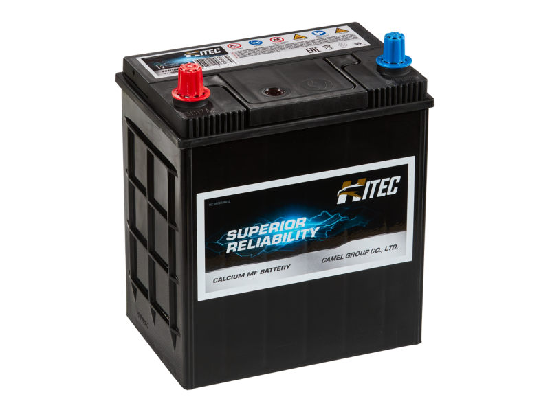 Аккумулятор HITEC 45B19R (39 Ah) 360 А, L+ тонк. клеммы B19