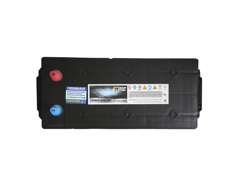 Аккумулятор HITEC AGM 6-QFD-180 (180 Ah) 900 А, D5