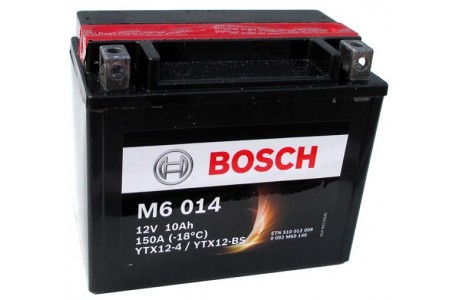 Аккумулятор Bosch M6 014 510 012 009 (10 A/H), 150A, YTX12-BS / YTX12-4