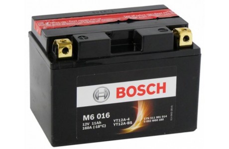 Аккумулятор Bosch M6 016 511 901 014 (11 A/H), 160A, YT12А-BS