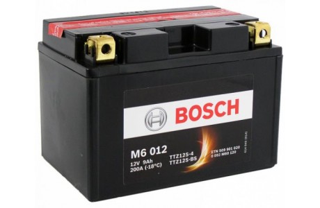 Аккумулятор Bosch M6 012 509 901 020 (9 A/H), 200A, YTZ12S-BS / YTZ12S-4