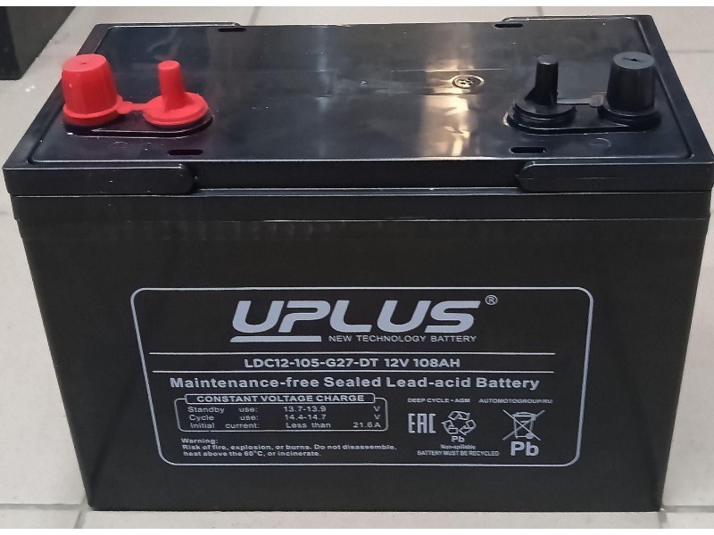 Аккумулятор Uplus 96-108 a/h GEL