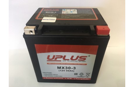 Аккумулятор UPLUS Super Star GEL MX30-3 (YB60L-B; YIX30L) (30Аh) R+