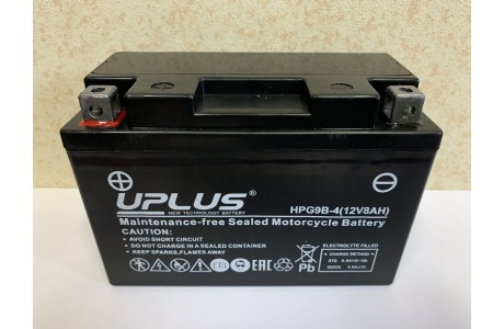 Аккумулятор UPLUS HPG9B-4 8 A/h L+