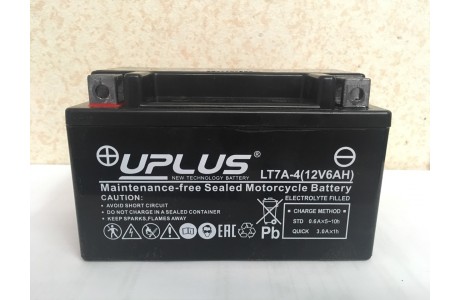 Аккумулятор UPLUS LT7A-4 (YTX 7A- BS 506015) 6 Ач L+
