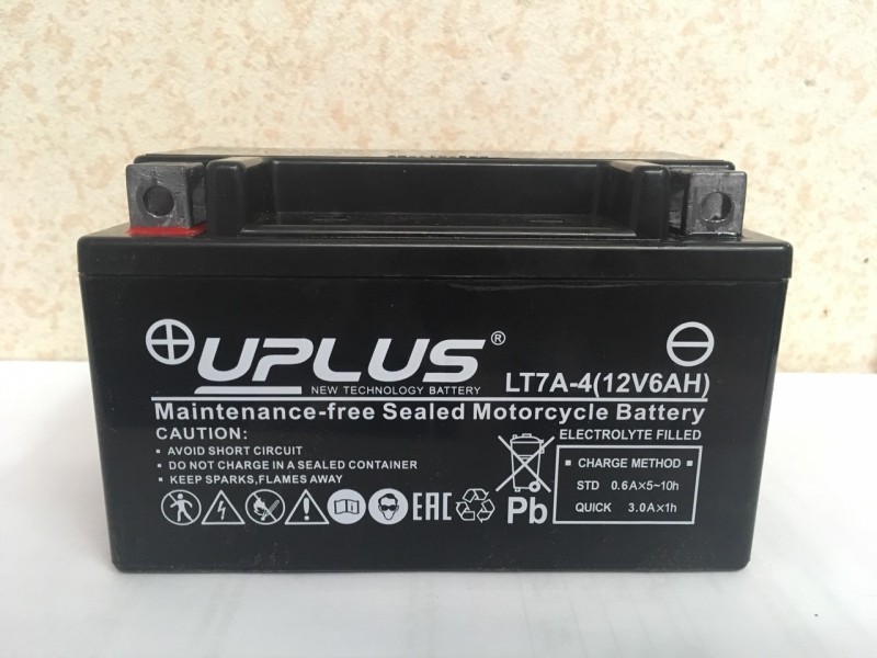 Аккумулятор UPLUS LT7A-4 (YTX 7A- BS 506015) 6 Ач L+