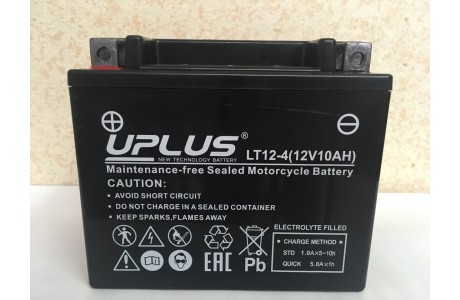 Аккумулятор UPLUS Super Start LT12-4 (YTX 12- BS 510012) 12 Ач L+