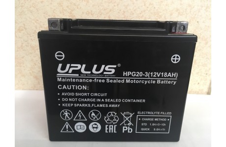 Аккумулятор UPLUS Nano Gel HPG20-3 (YTX20L-BS 518901) 18 Ач R+