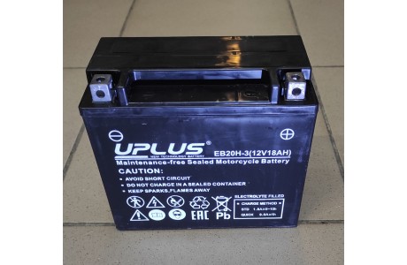 Аккумулятор Uplus EB20H-3 (18ah) 330A
