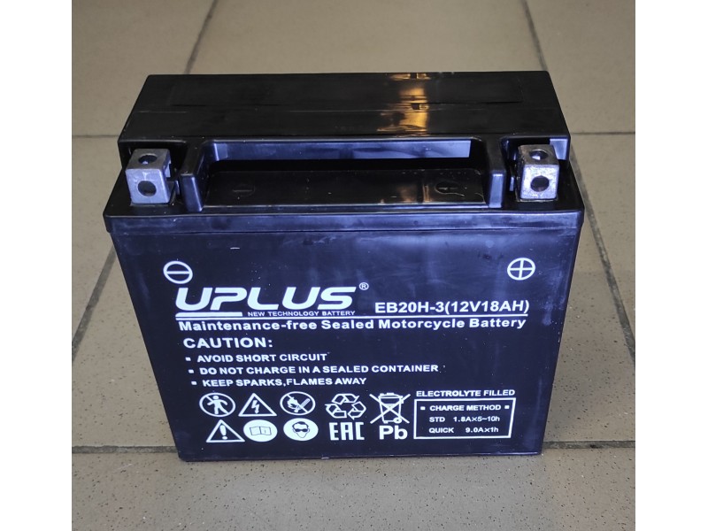 Аккумулятор Uplus EB20H-3 (18ah) 330A