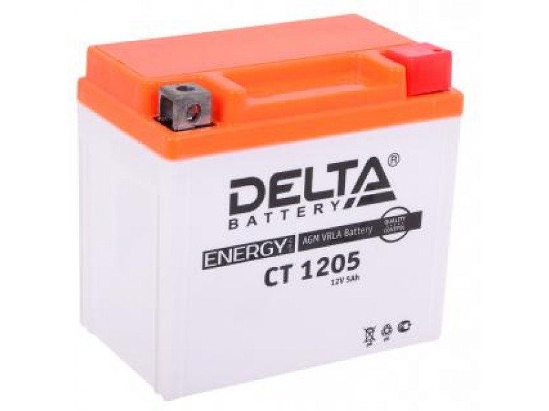 Аккумулятор Delta CT1205 (YTX5L-BS, YTZ7S, YT5L-BS)