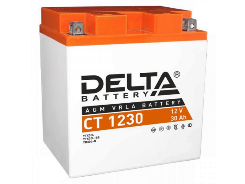 Аккумулятор Delta CT1230 YTX30L-BS