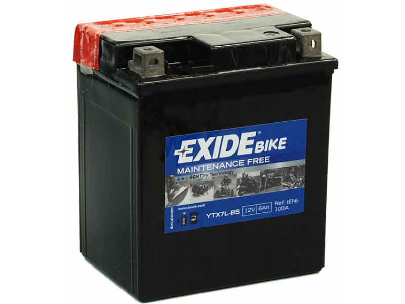 Аккумулятор Exide ETX7A-BS (6 А/ч) 90А