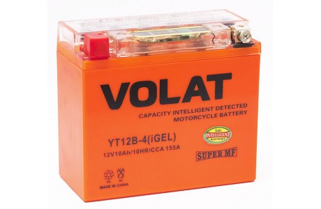 Аккумулятор VOLAT YT12B-4 (iGEL) 10 A/h 155A L+