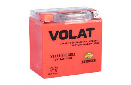 Аккумулятор VOLAT YTX14-BS (iGEL) 14 A/h 200A L+