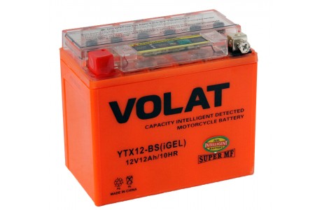 Аккумулятор VOLAT YTX12-BS (iGEL) 12 A/h 150A L+
