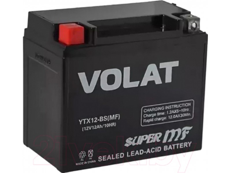 Аккумулятор VOLAT YTX12-BS AGM 12 A/h 150A L+