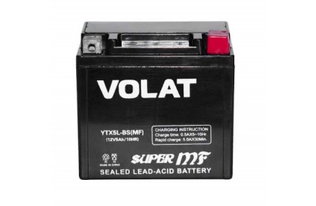 Аккумулятор VOLAT YTX5L-BS AGM 5 A/h 80A R+